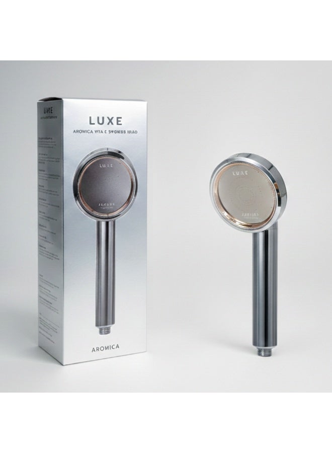 اروميكا رأس دش AROMICA ARO LUXE فاخر بتصميم كروم – صناعة كورية - Image 4